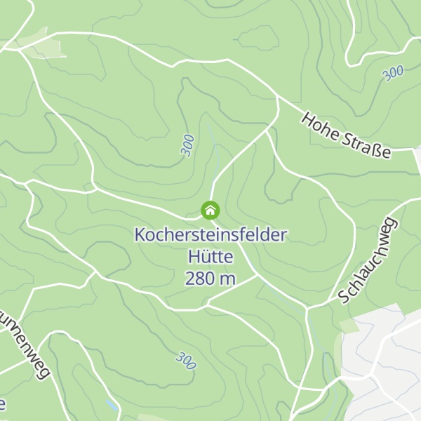 Map of Kochersteinsfelder Hütte