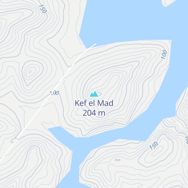 Map of Kef el Mad
