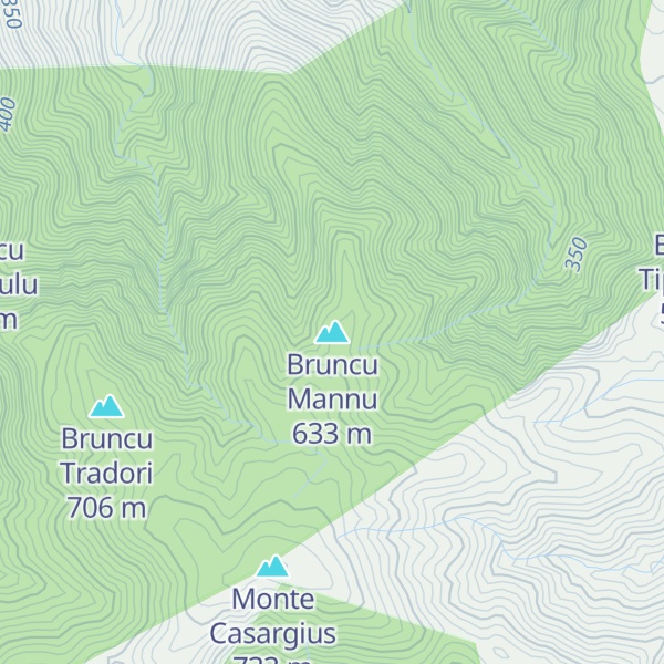 Map of Bruncu Mannu