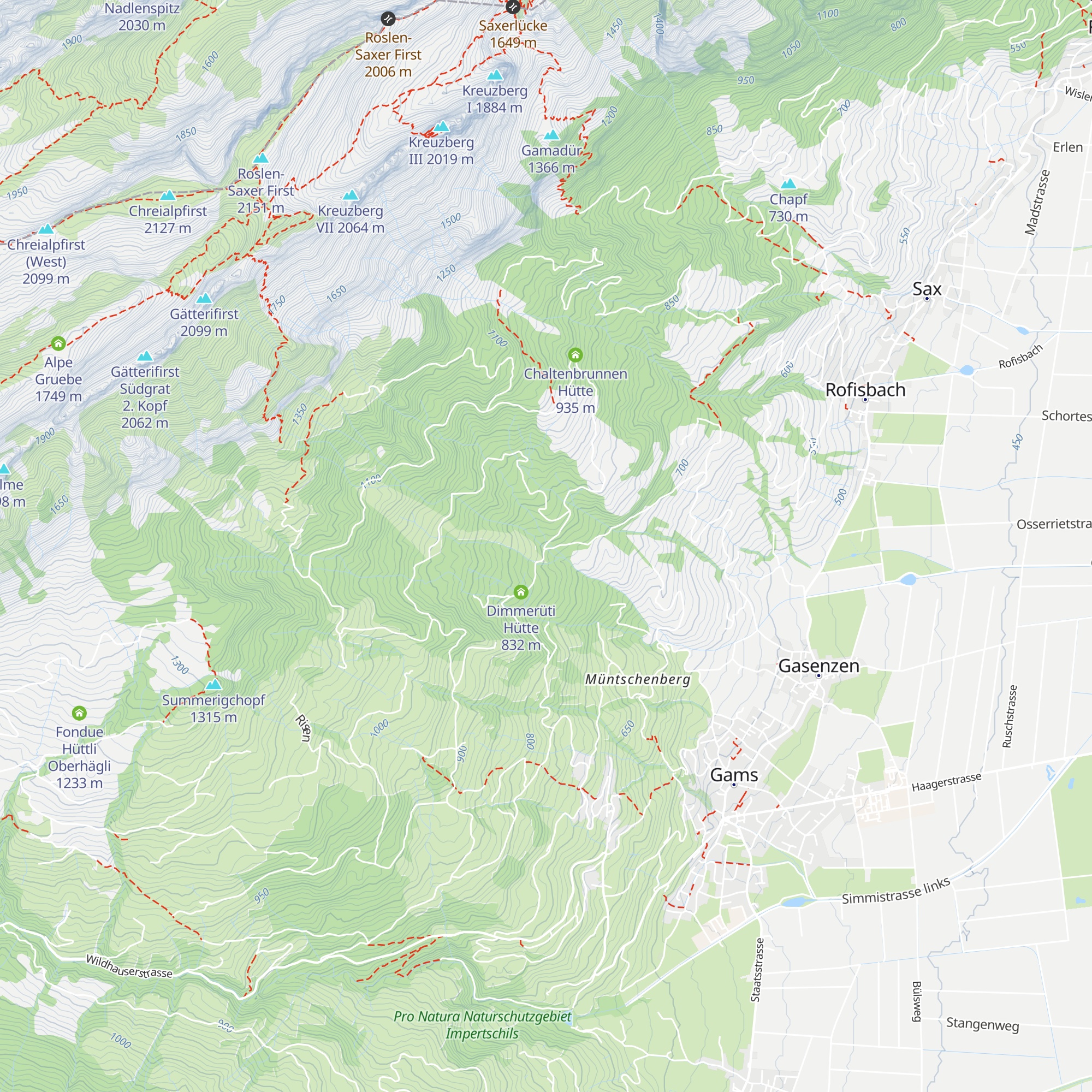 Bruggenhütte map