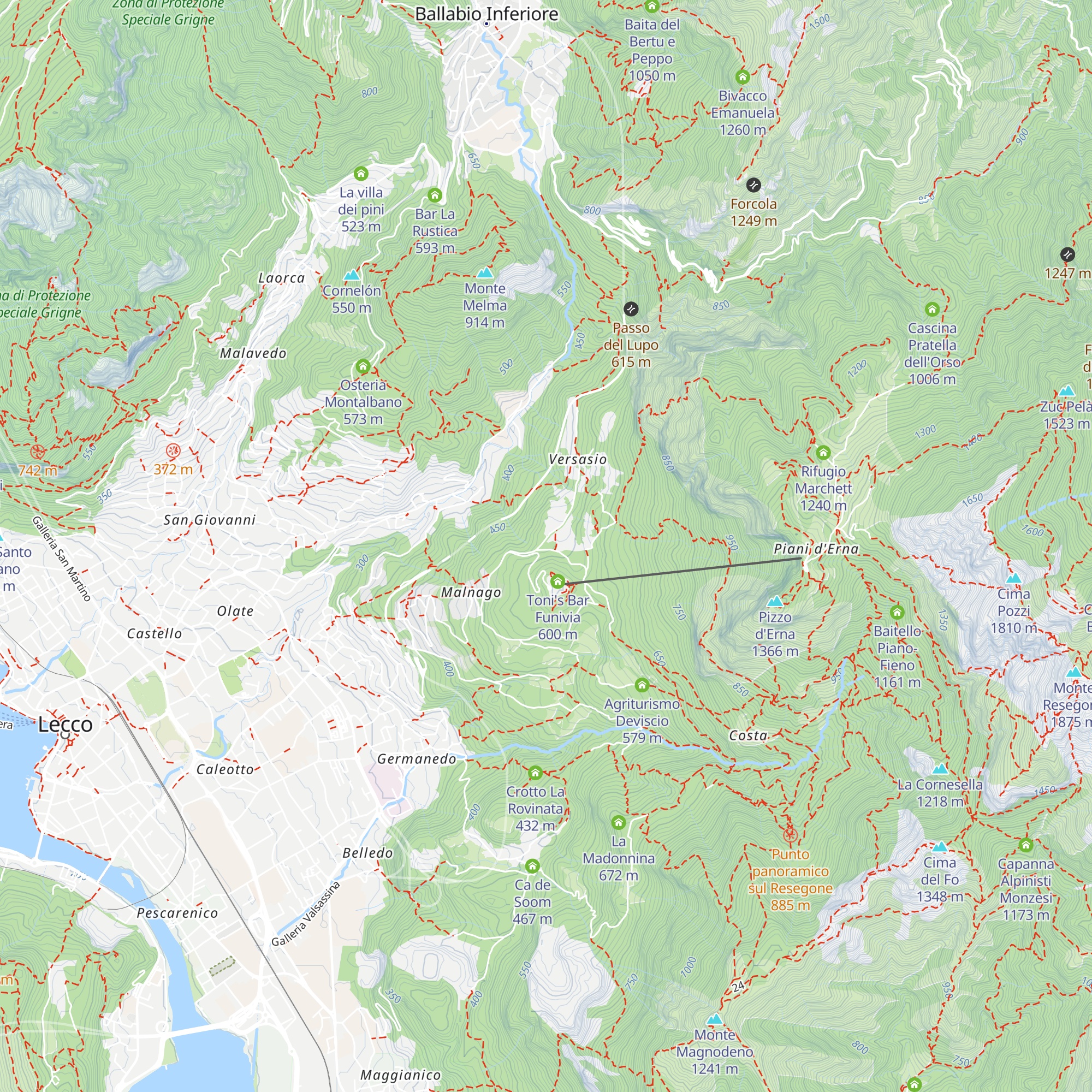 Bar Caminetto map