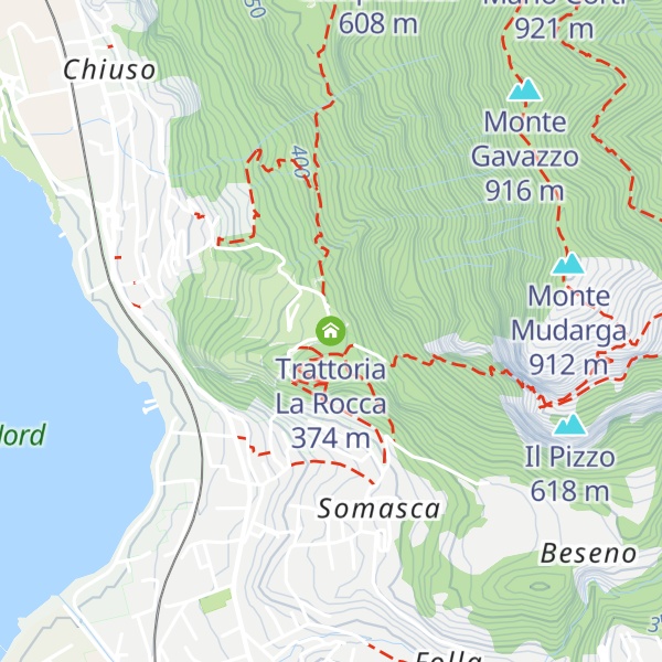 Map of Trattoria La Rocca