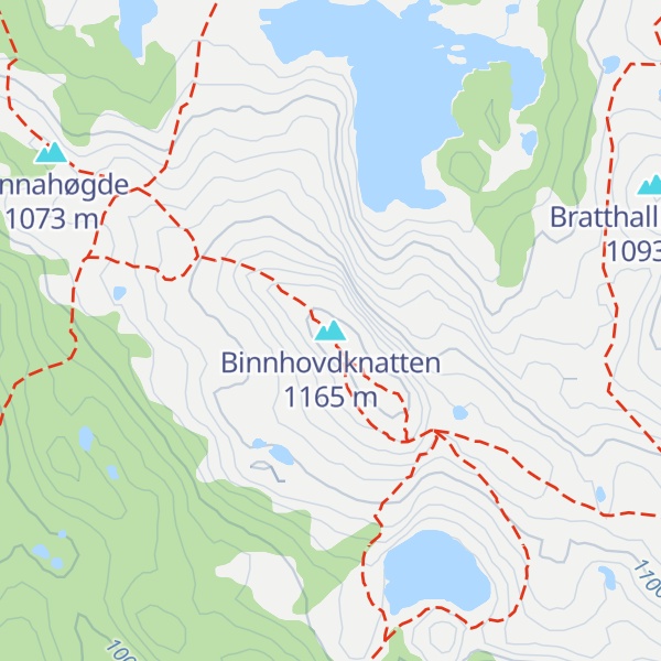 Map of Binnhovdknatten