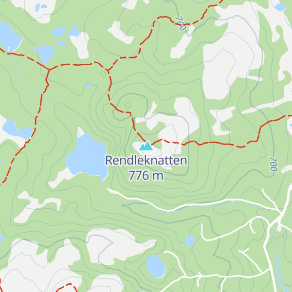 Map of Rendleknatten