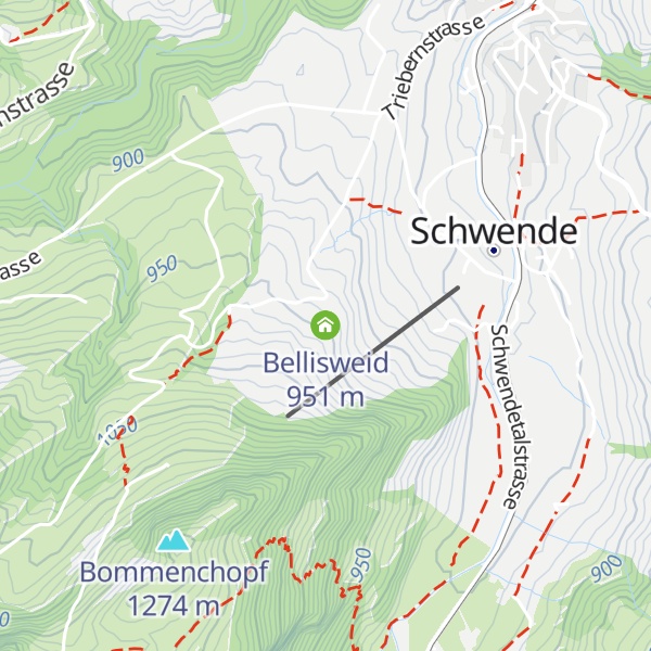 Map of Bellisweid