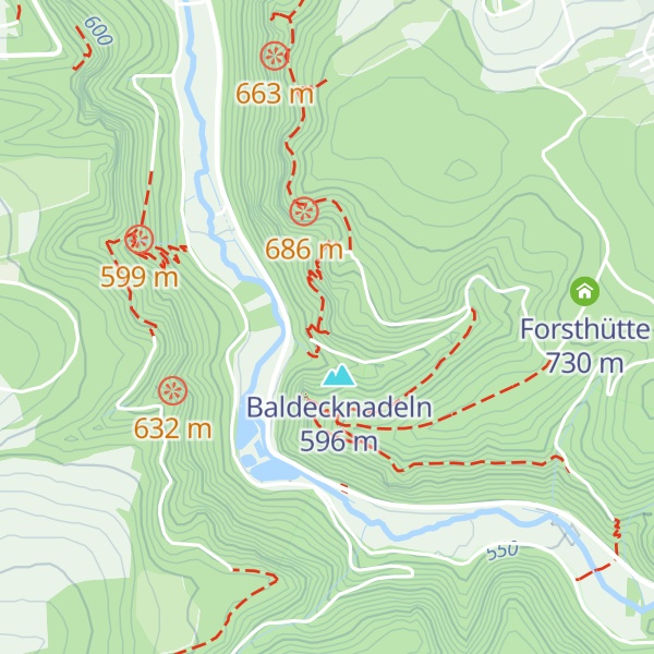 Map of Hockenlochfels