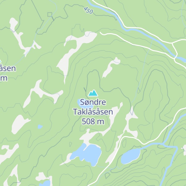 Map of Søndre Taklåsåsen