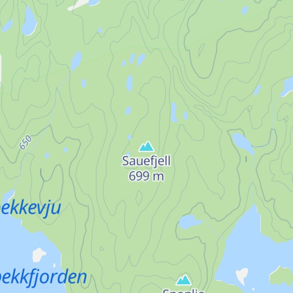 Map of Sauefjell