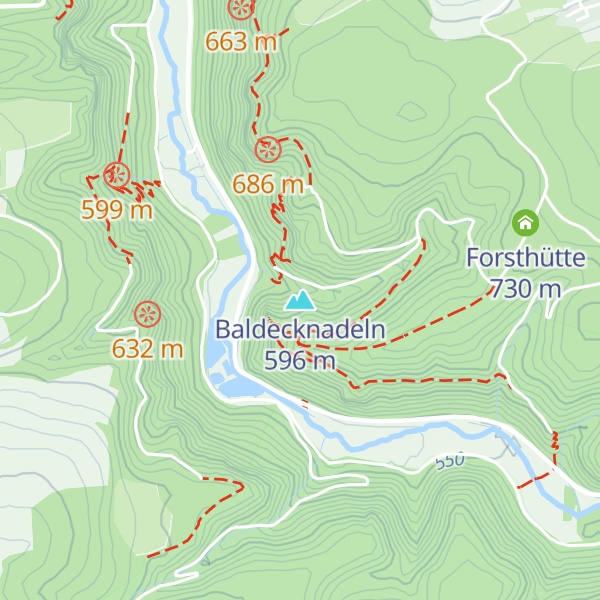 Map of Baldecknadeln