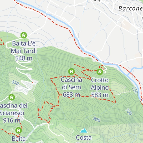 Map of Cascina di Sem