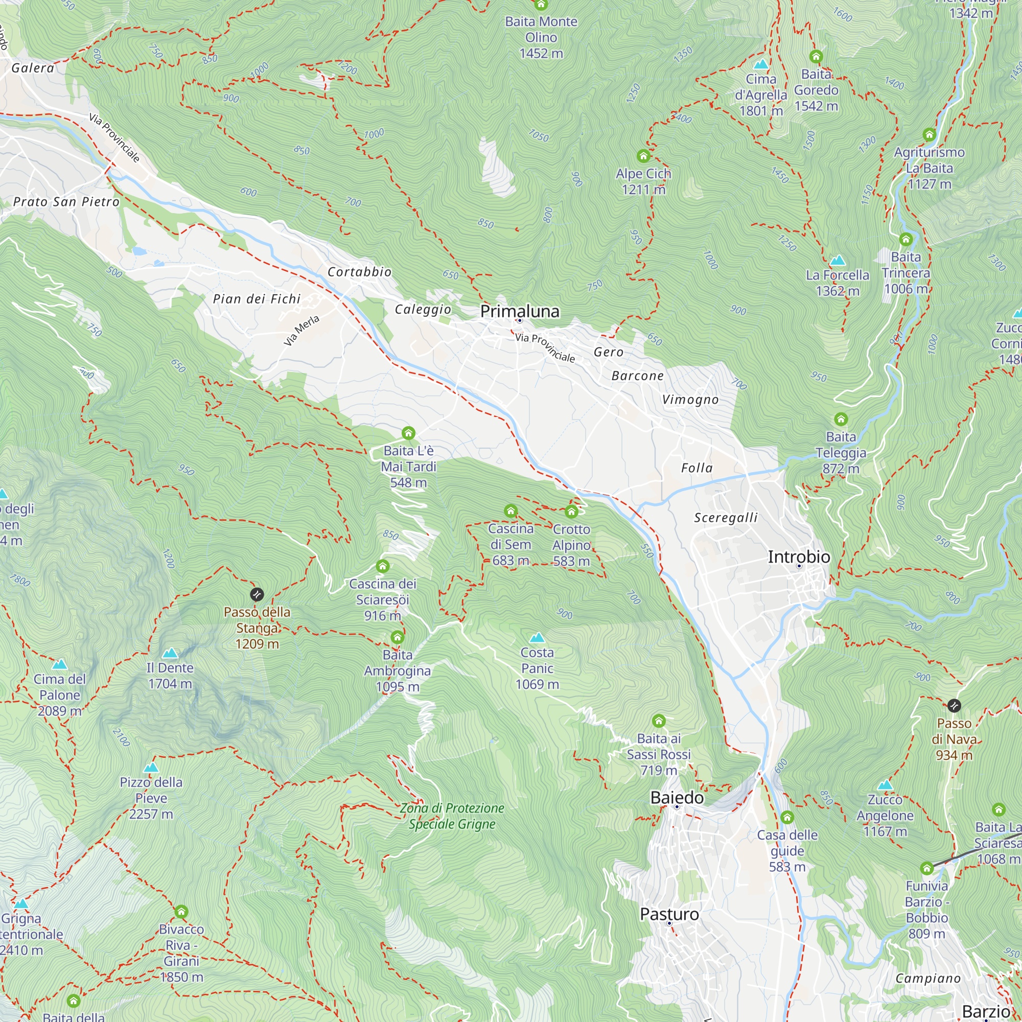 Cascina di Sem map