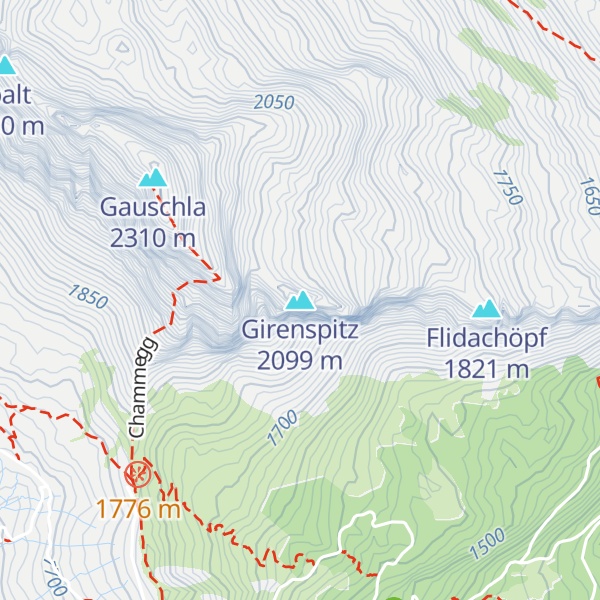 Map of Girenspitz