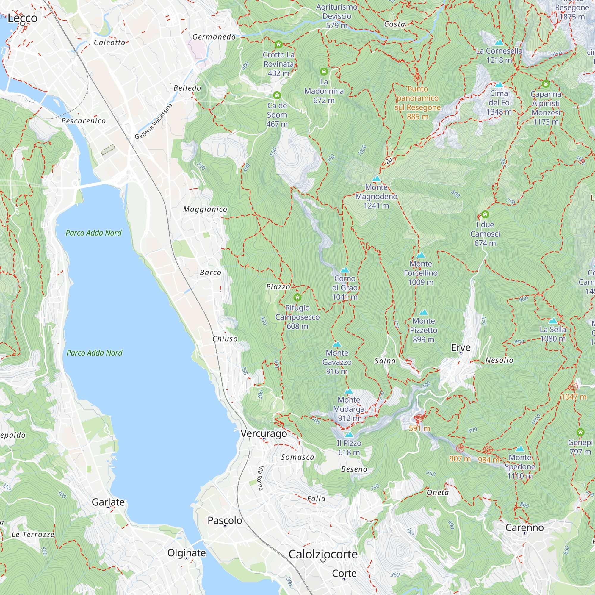 Rifugio Camposecco map