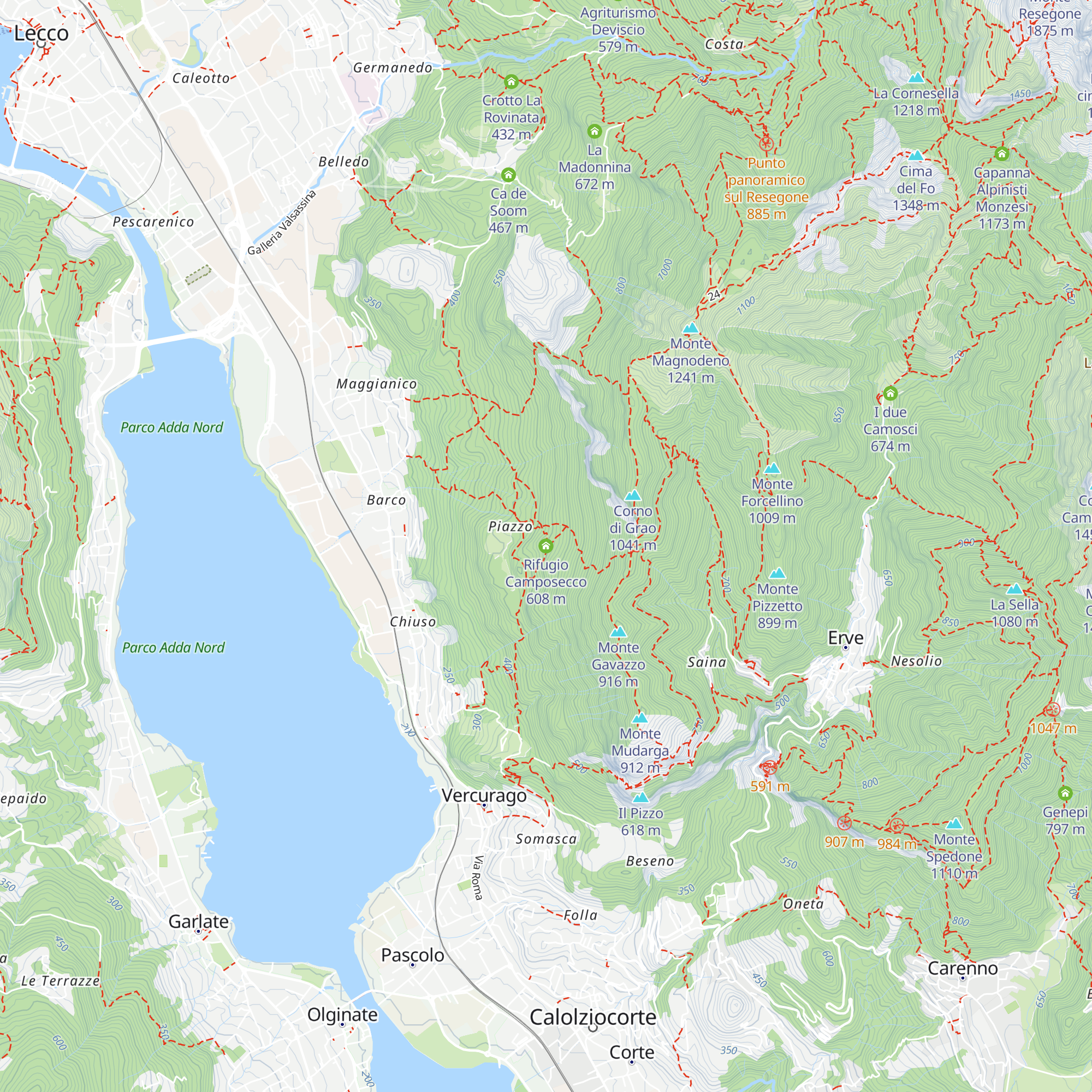 Rifugio Camposecco map