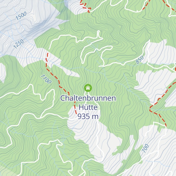 Map of Chaltenbrunnen Hütte