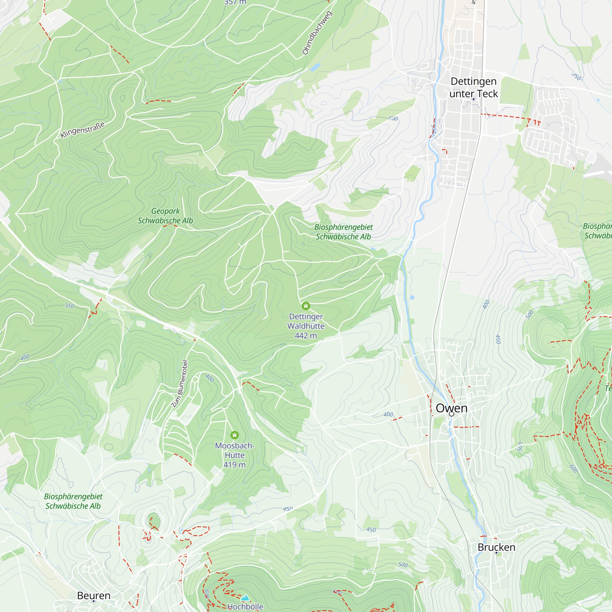 Dettinger Waldhütte map