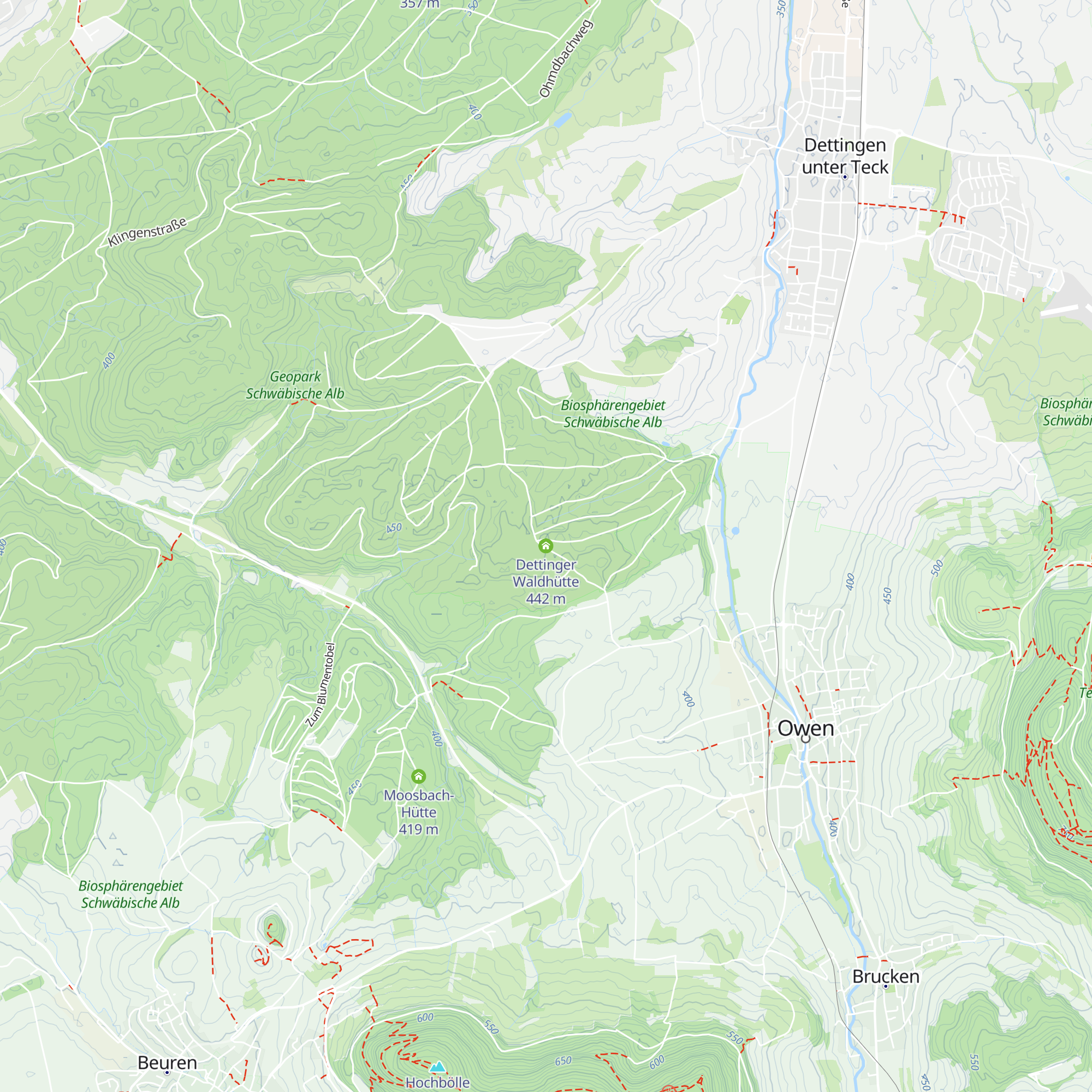 Dettinger Waldhütte map