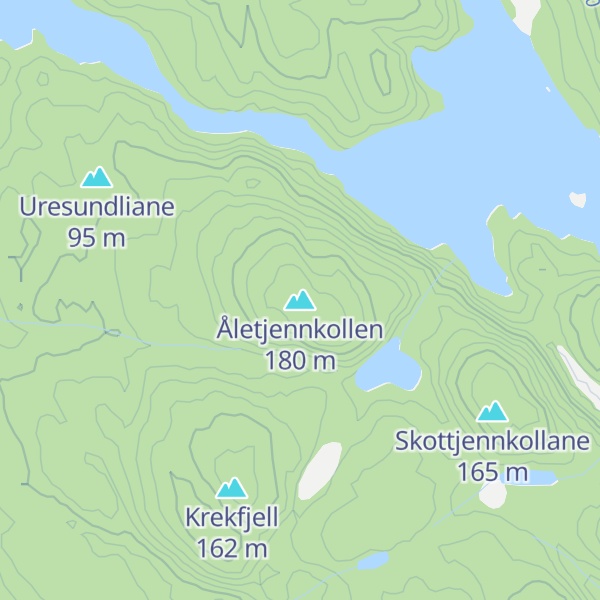 Map of Åletjennkollen