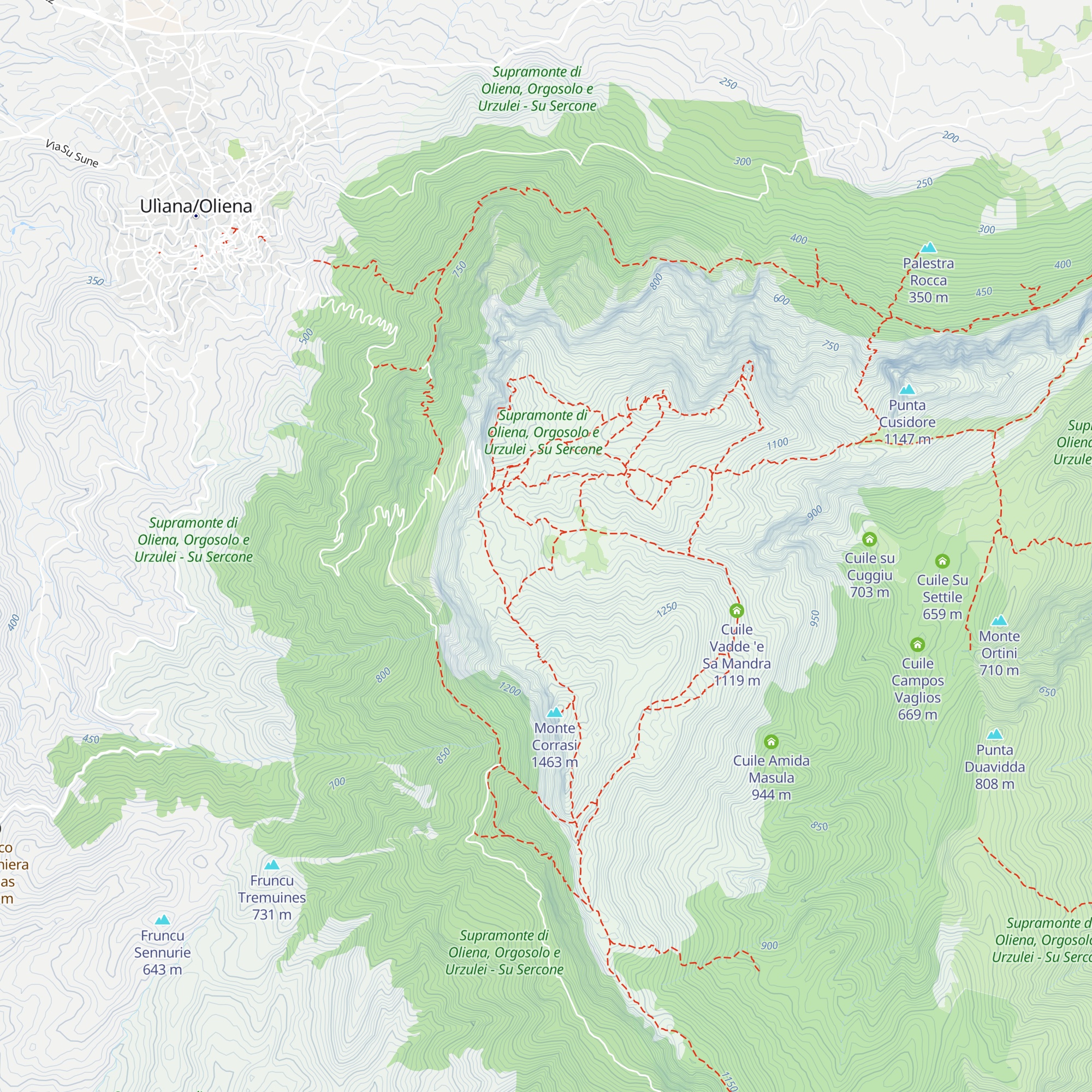 Rifugio Pradu map