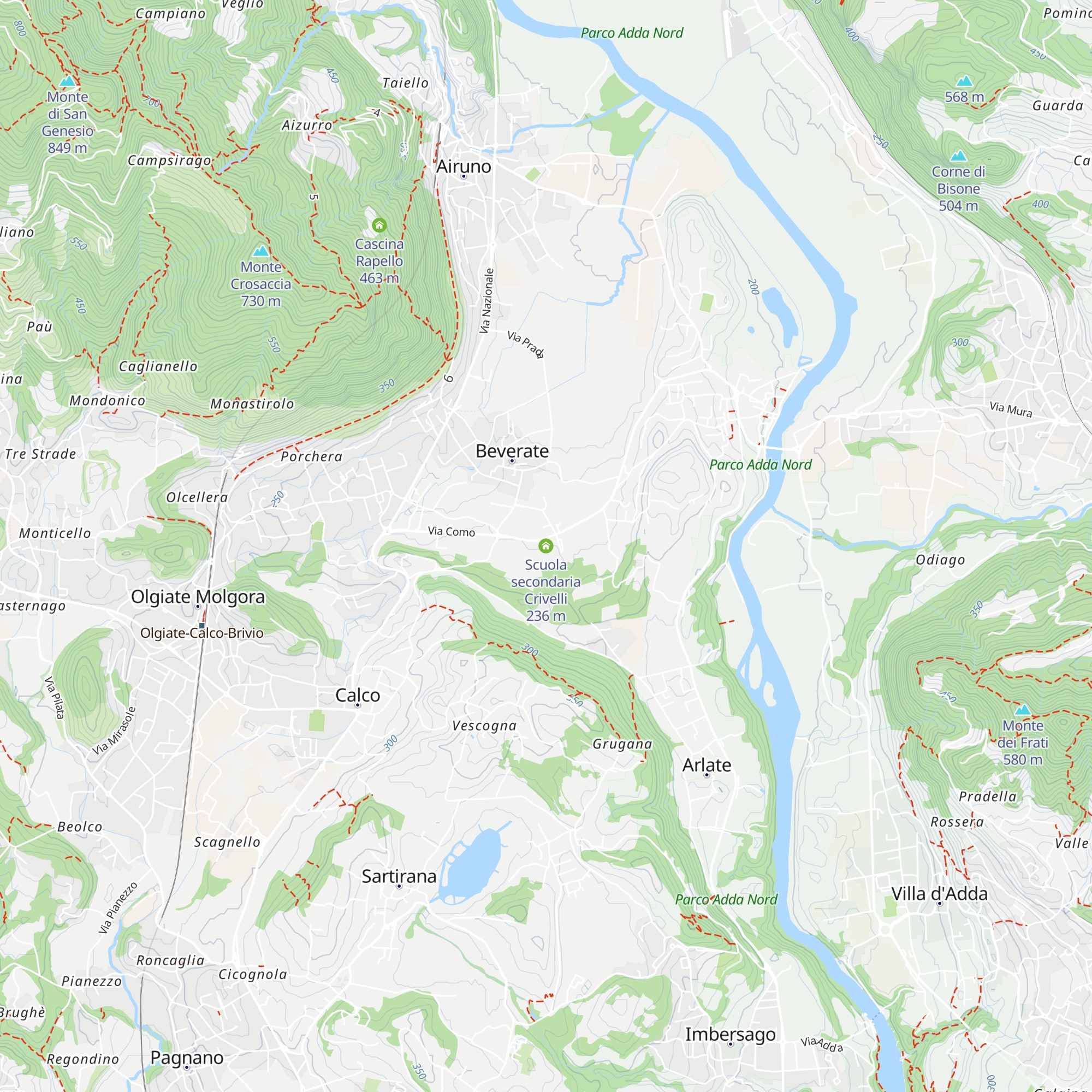 Scuola secondaria Crivelli map