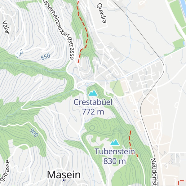 Map of Crestabüel