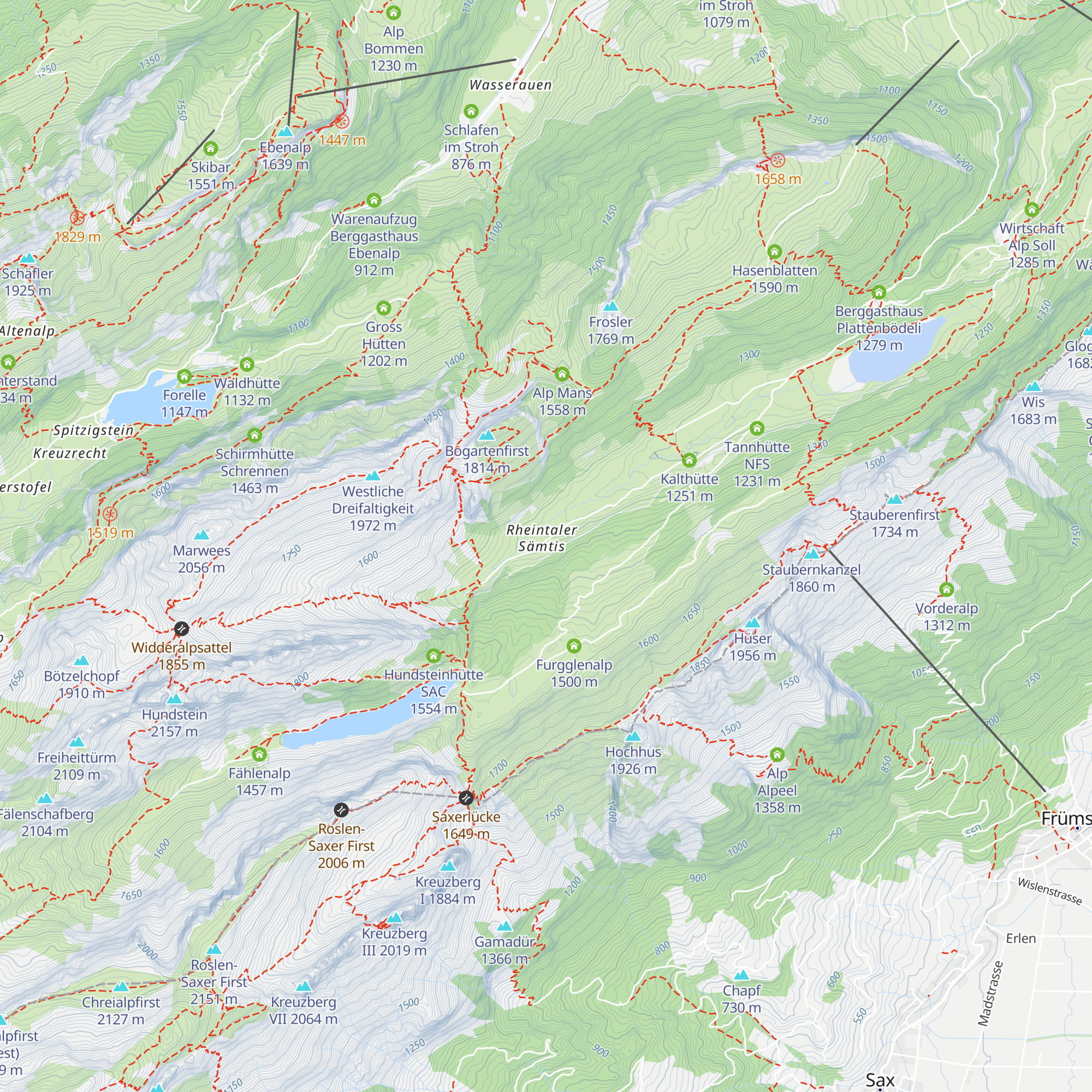 Alpbeiz map