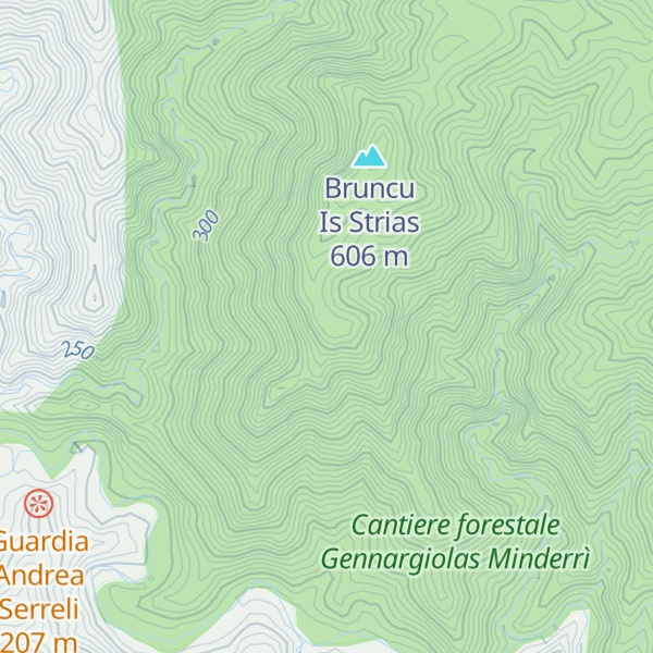 Map of Monte Bisaccu