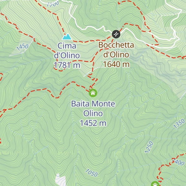 Map of Baita Monte Olino
