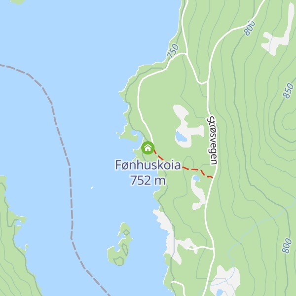 Map of Fønhuskoia