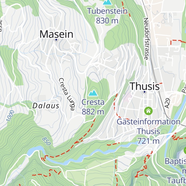 Map of Cresta