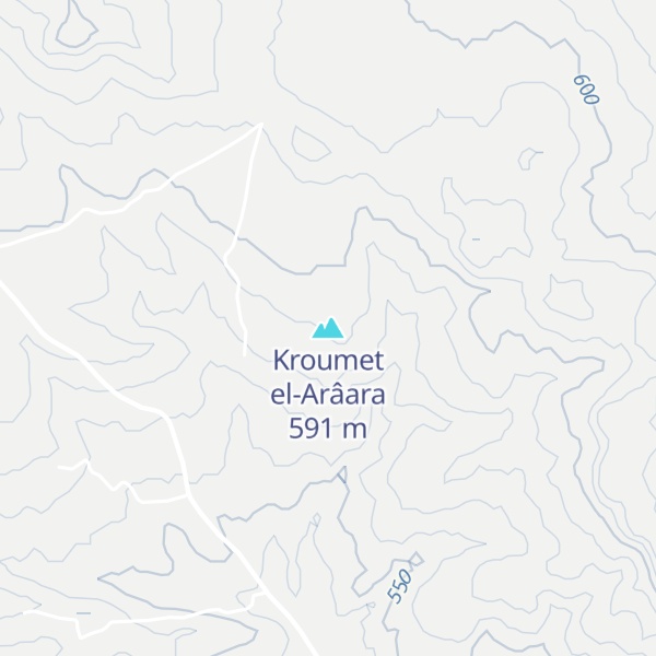 Map of Kroumet el-Arâara