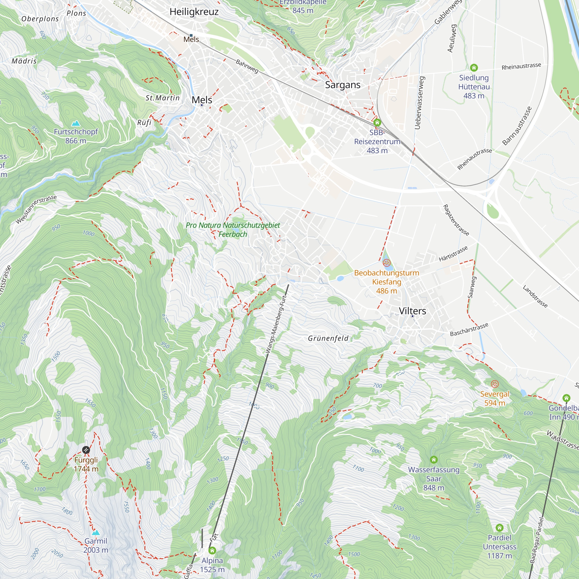 Pizolstübli map