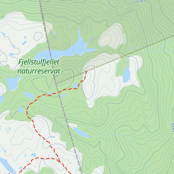 Map of Raudtjernfjellet