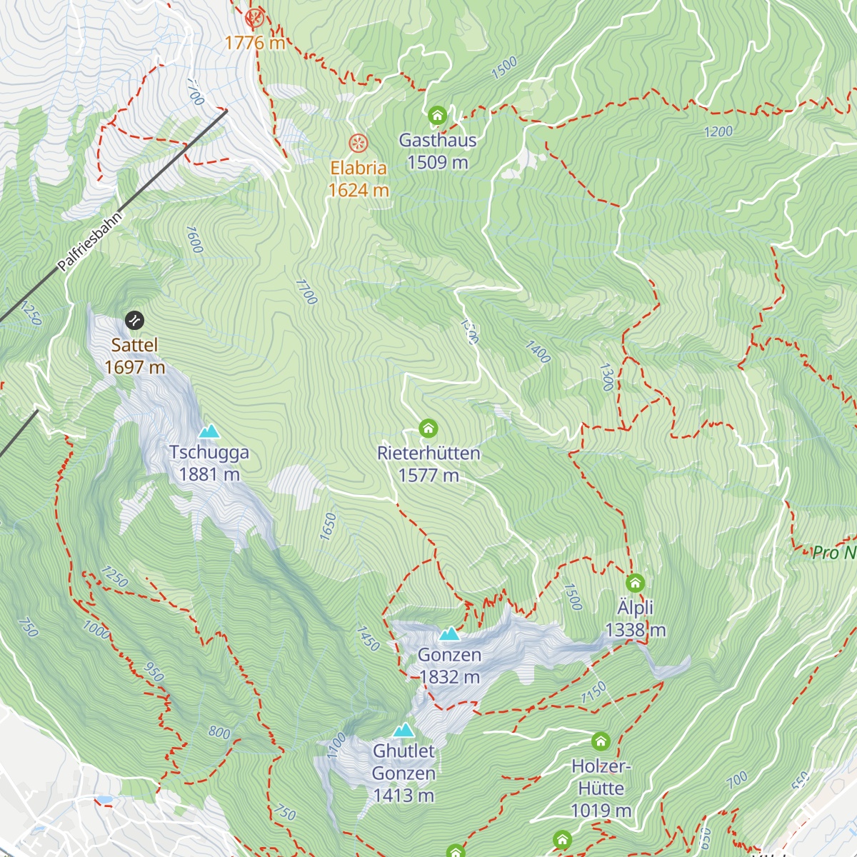 Rieterhütten map
