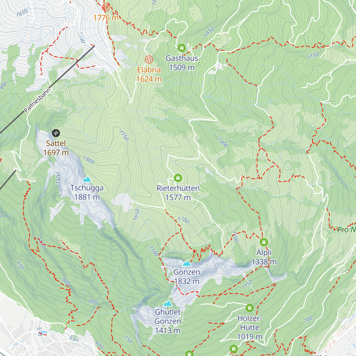 Rieterhütten map