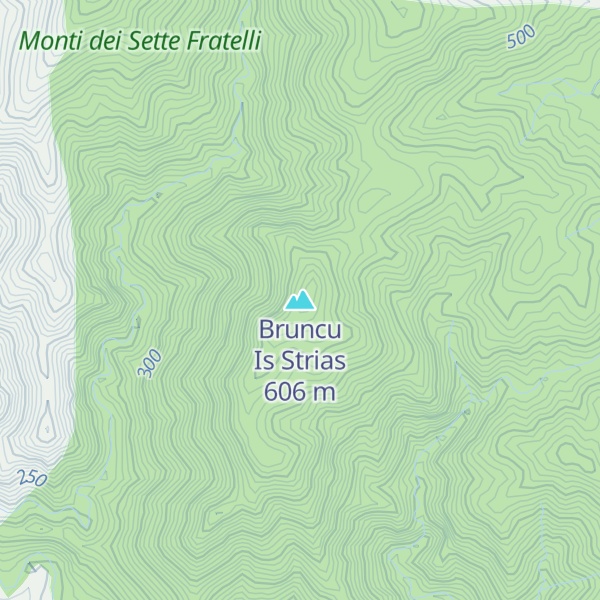 Map of Bruncu Is Strias