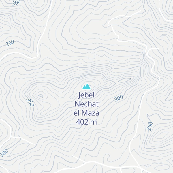 Map of Jebel Nechat el Maza