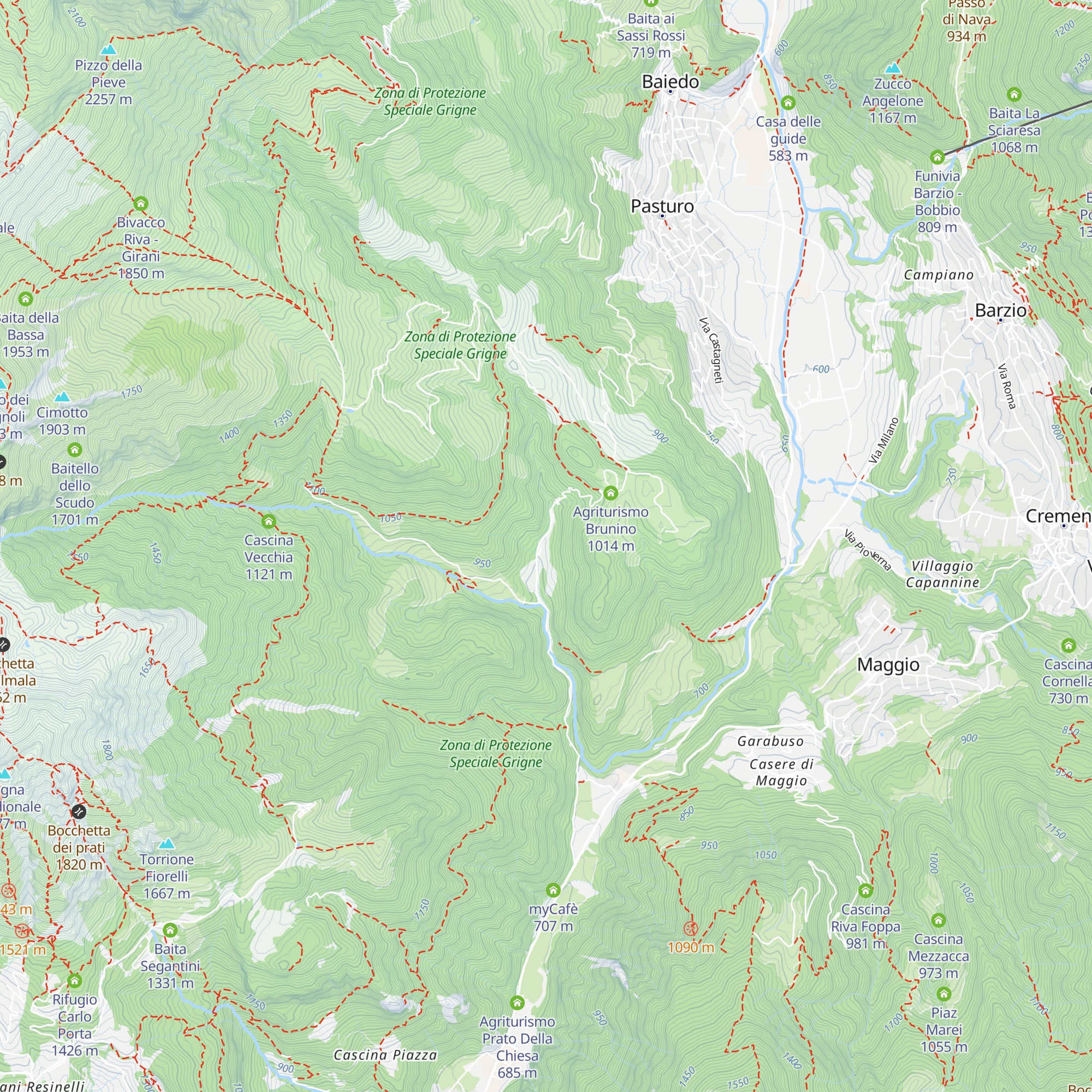 Agriturismo La Grignetta map