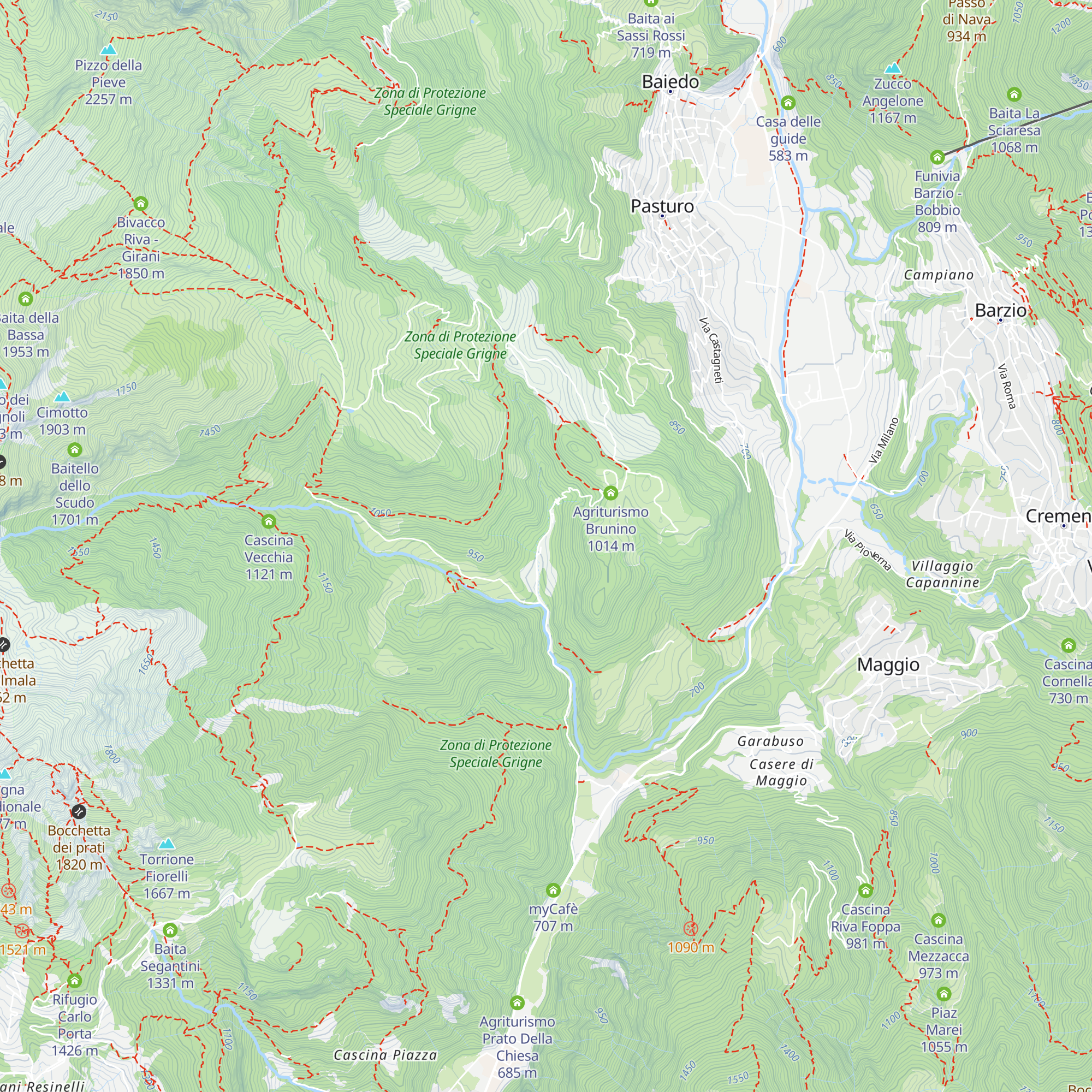 Agriturismo La Grignetta map