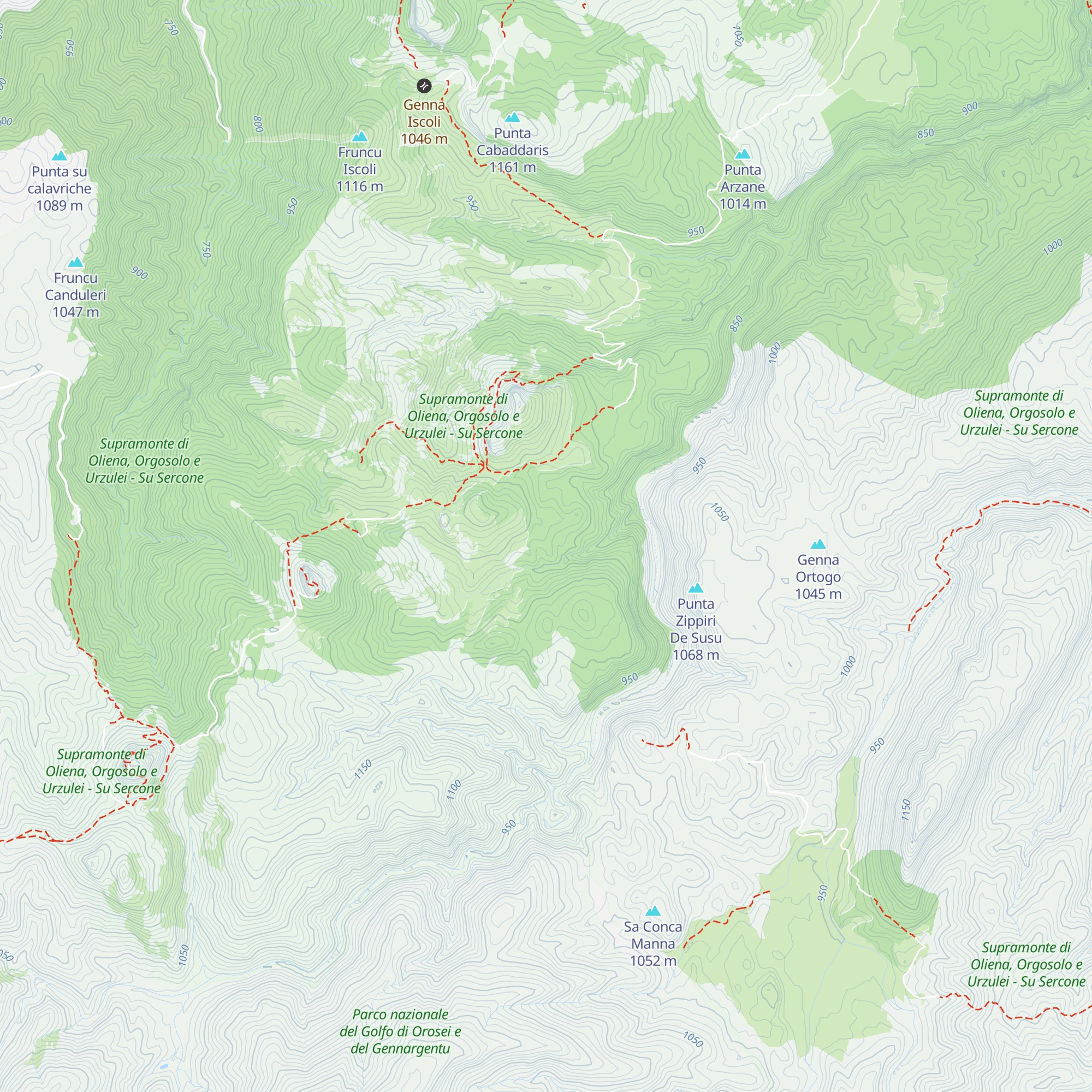 Cuile Badu e' S'Eni map