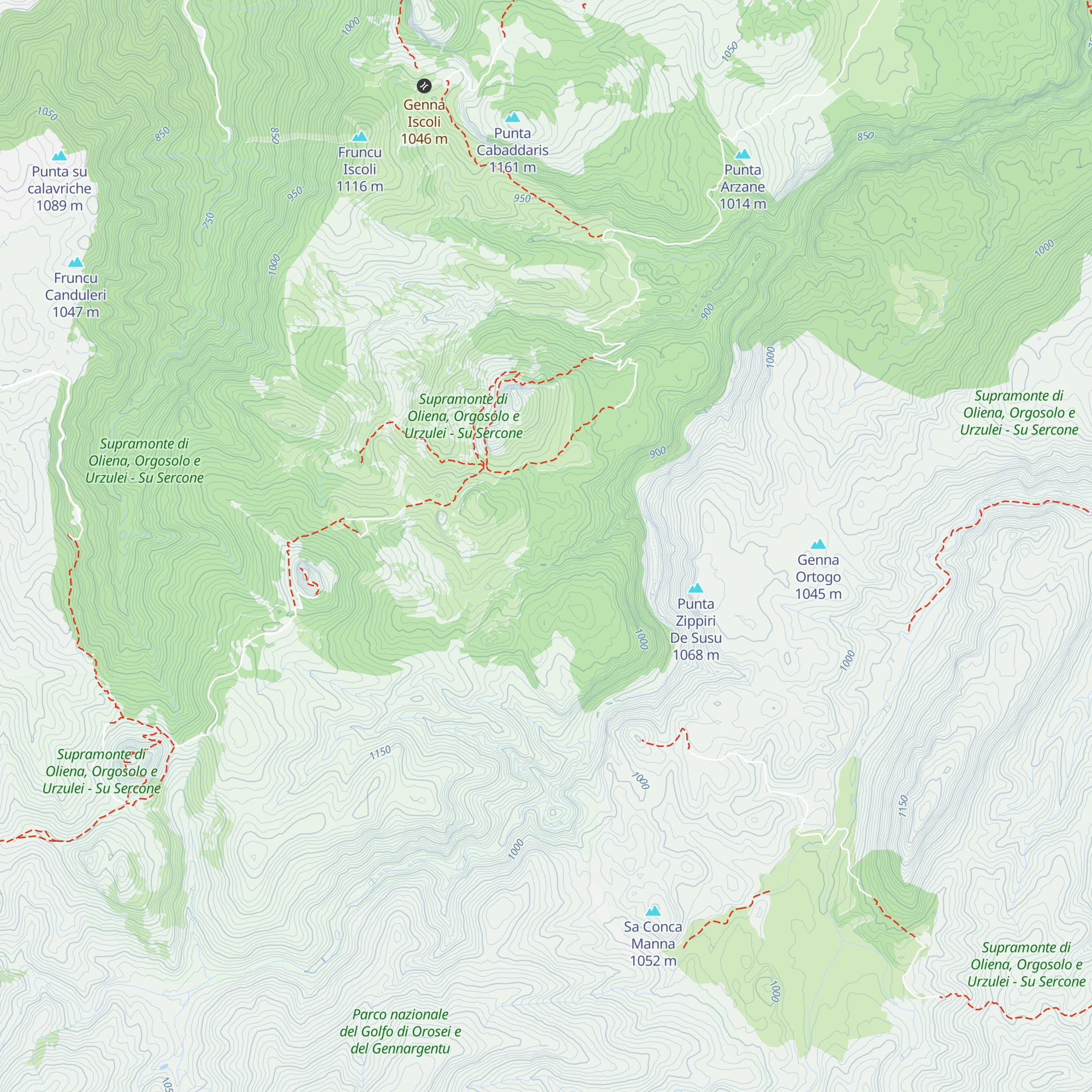 Cuile Badu e' S'Eni map