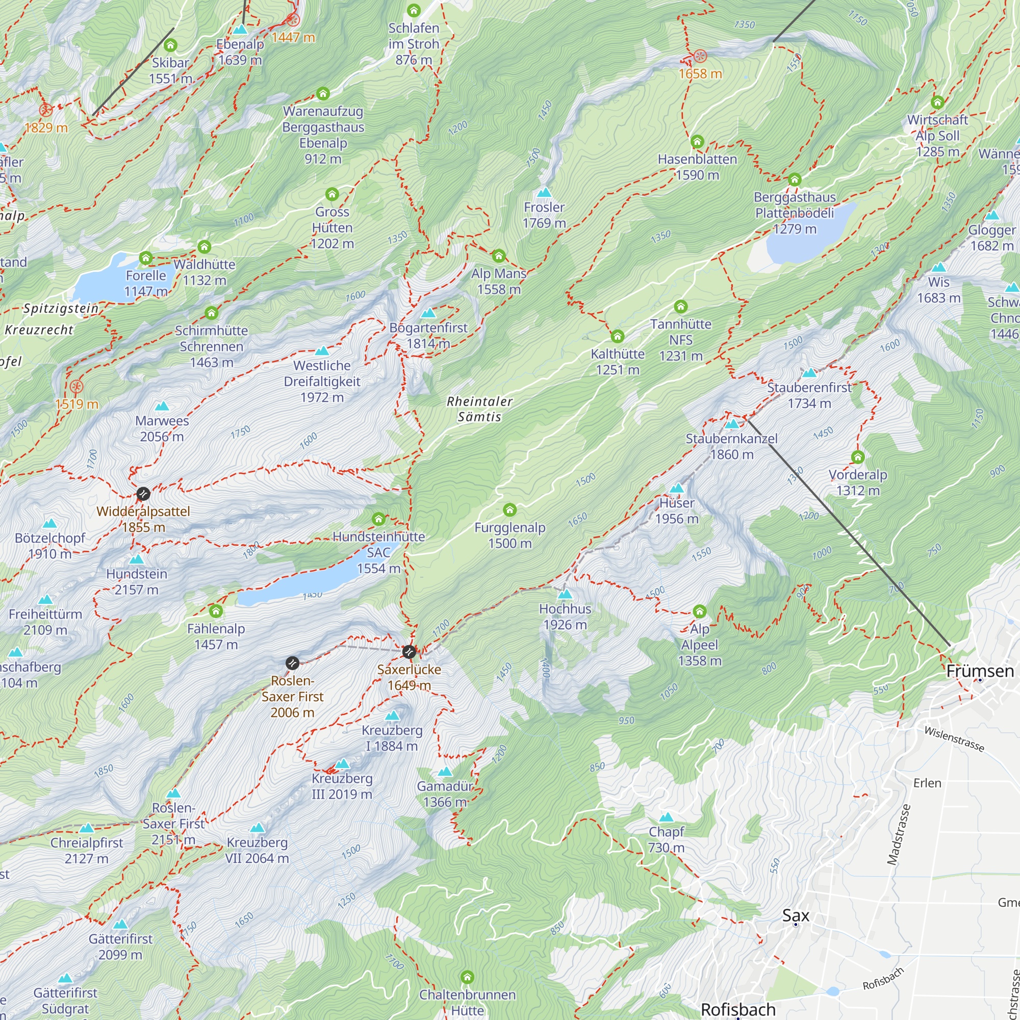 Furgglenalp map