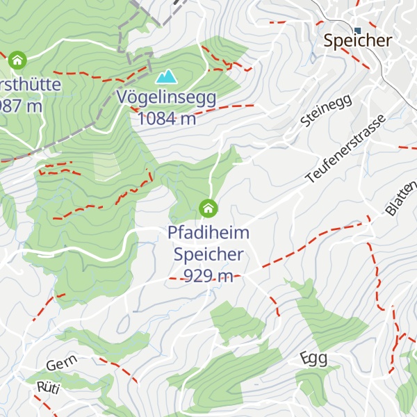 Map of Pfadiheim Speicher