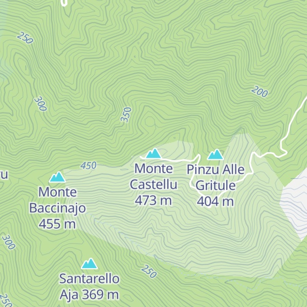 Map of Monte Castellu