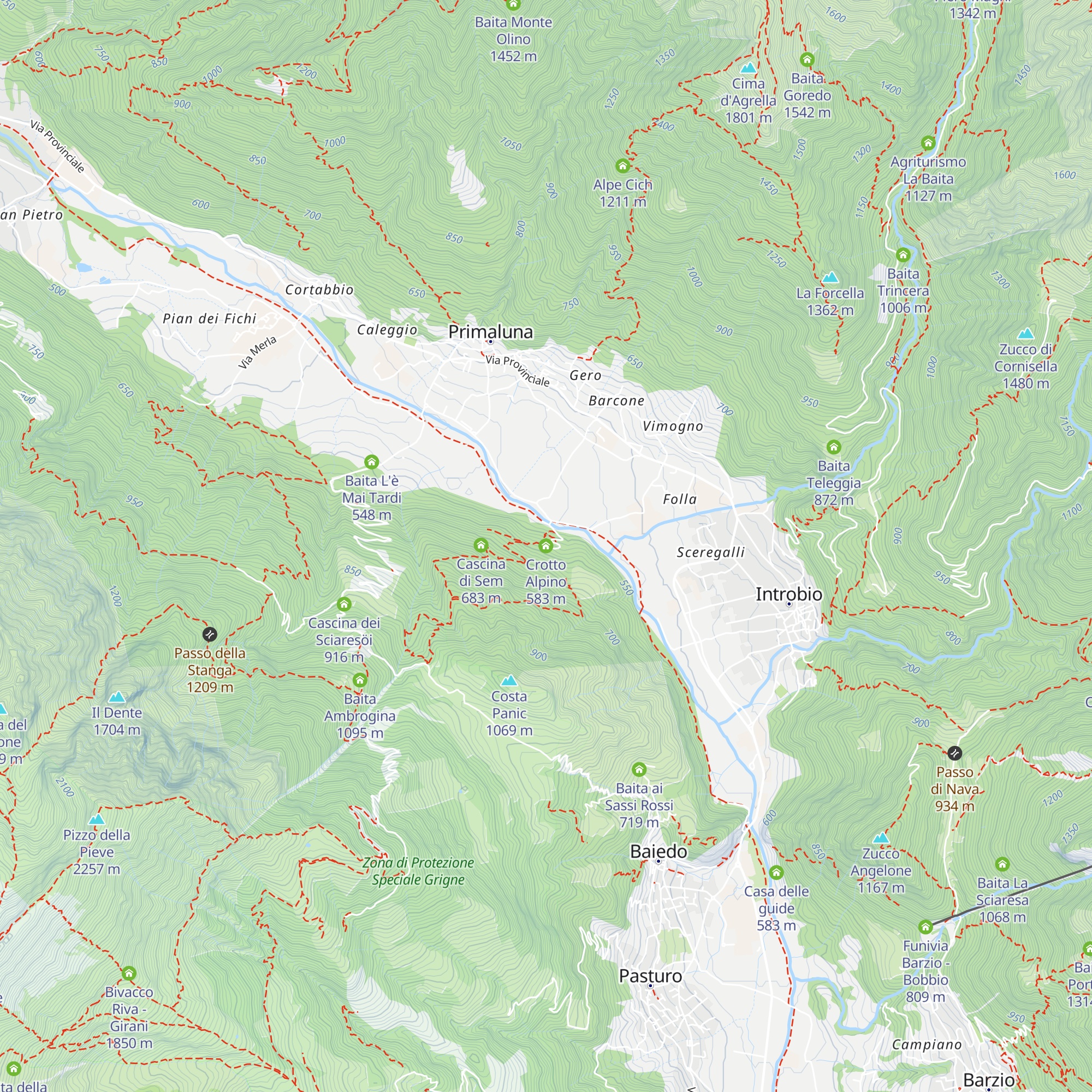 Crotto Alpino map