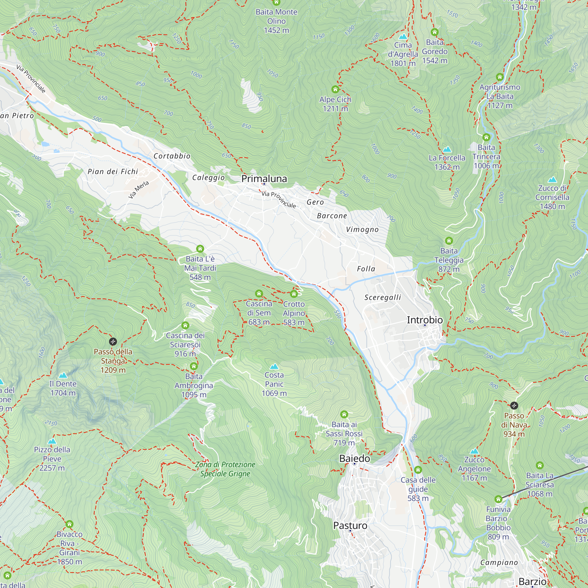 Crotto Alpino map
