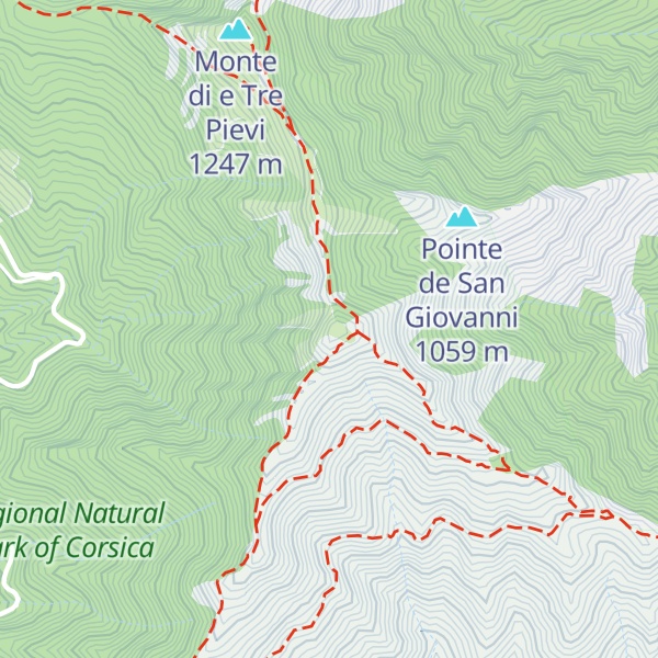 Map of Punta di Compoli