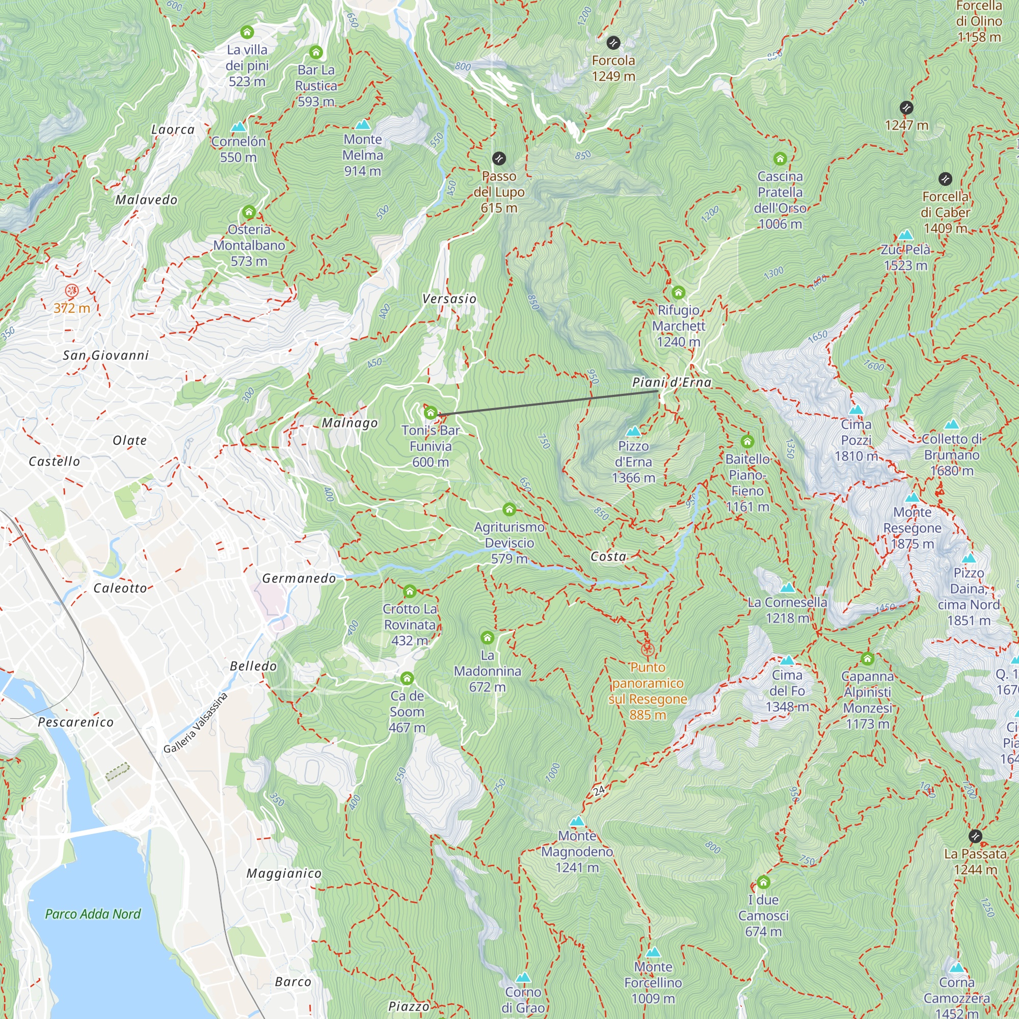 Agriturismo Deviscio map