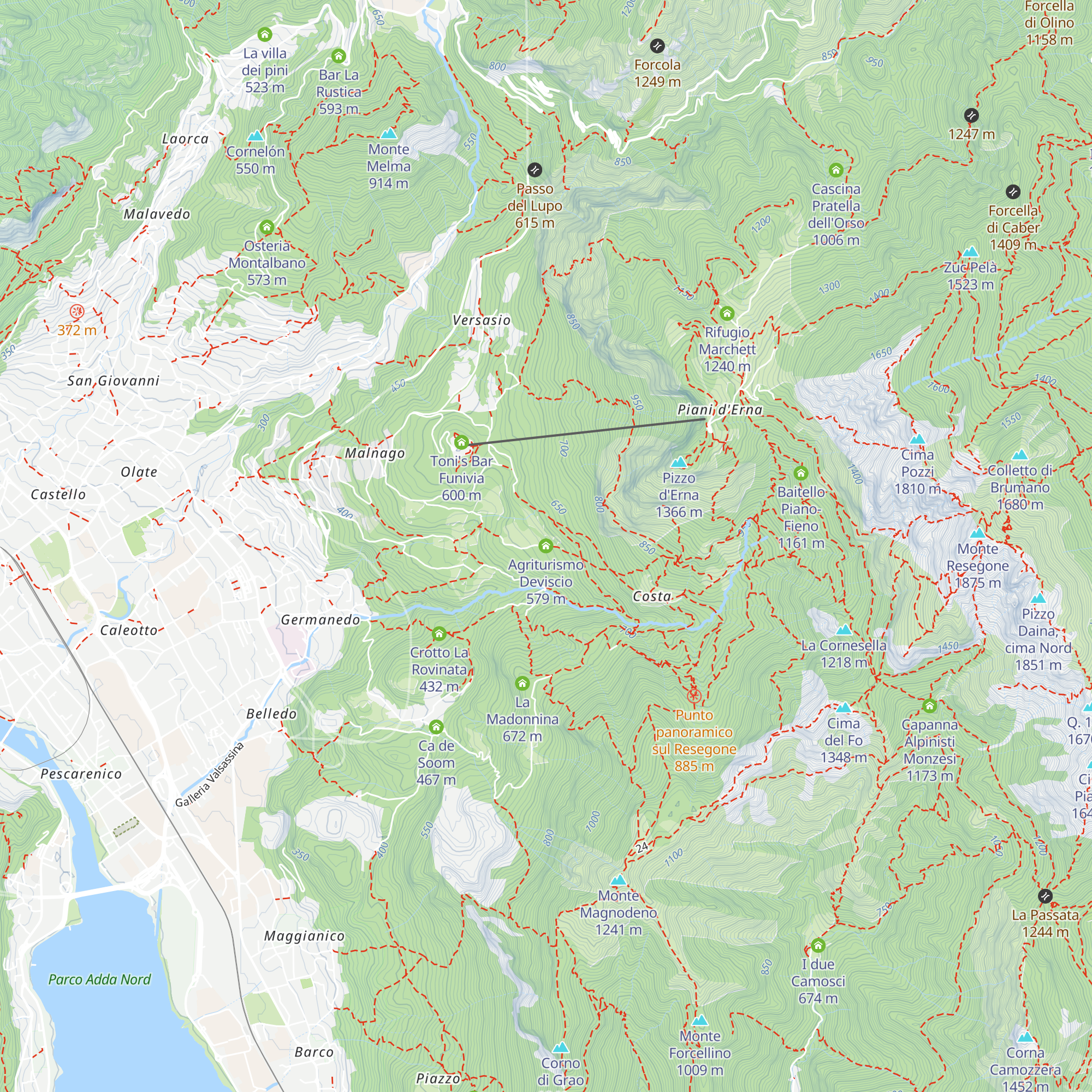 Agriturismo Deviscio map