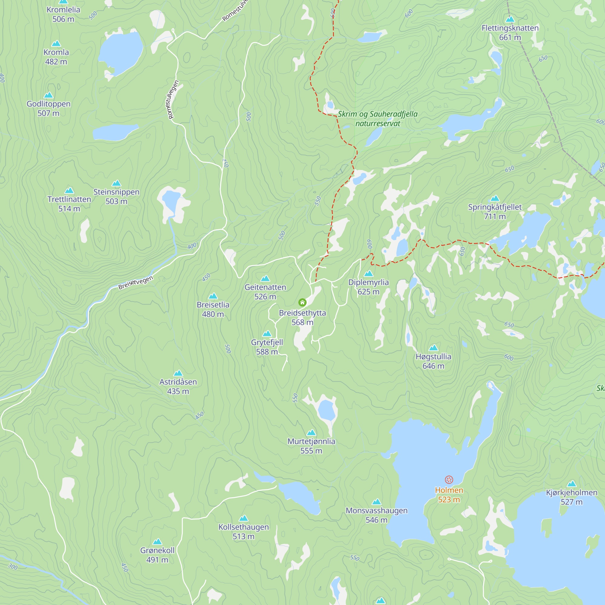 Breidsethytta map